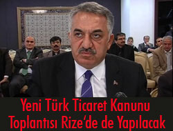 TTK İçin Rize'de Toplantı Düzenlenecek