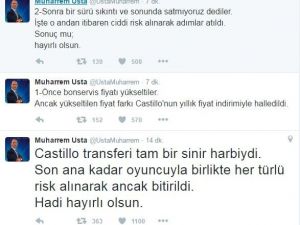 Muharrem Usta: "Castillo Transferi Tam Bir Sinir Harbiydi"