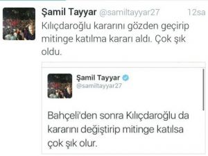 Şamil Tayyar’dan Chp Lideri Kılıçadaroğlu’na ’Şık’ Yorumu