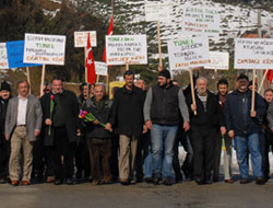 Köylüler Tünel Güzergahı İçin Eylem Yaptı