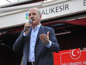 Başbakan Yardımcısı Kurtulmuş, Balıkesir’de ’Demokrasi Ve Şehitler Mitingi’ne Katıldı