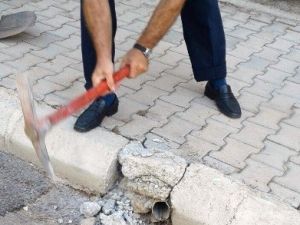 İtfaiye Yavru Kediyi Kurtarmak İçin Kaldırımı Söktü