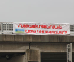 Rize'de Pankartlı Protesto