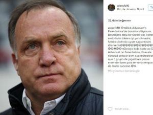 Alex, Advocaat’a Başarılar Diledi