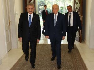 Başbakan Yıldırım-bahçeli-kılıçdaroğlu Görüşmesi