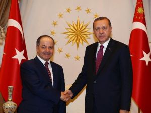 Cumhurbaşkanı Erdoğan Mesut Barzani’yi Kabul Etti