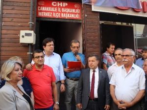 Chp Çanakkale Örgütünden Kılıçdaroğlu’nun Konvoyuna Yapılan Saldırıya Kınama
