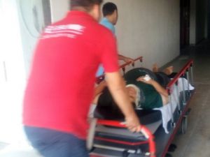 Balkondan Düşen Kadın Yaralandı