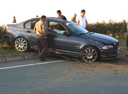 Rize'de Takla Atan Araçta 1 Yaralı