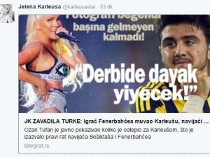 Jelena’dan Ozan Tufan İçin Olay Paylaşım