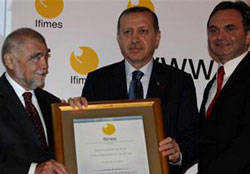 Erdoğan'a Dünya Şahsiyeti Ödülü