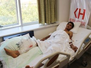 Forklift Altında Parçalanan Bacağı Ameliyatla Düzeltildi