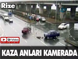 Rize'de Böyle Olur Trafik Kazası - VİDEO