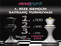 Rize'de Ödüllü Satranç Turnuvası