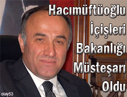 Rize Valisi Müsteşar Oldu