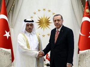 Cumhurbaşkanı Erdoğan, Katar Başbakanını Kabul Etti.