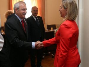 Kılıçdaroğlu, Mogherini Ve Johannes Hahn İle Görüştü
