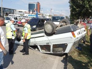Otomobil Takla Attı: 1 Yaralı