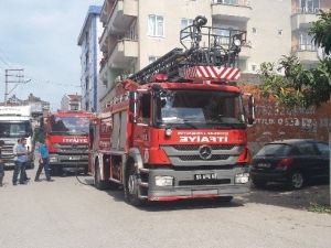 Bafra’da Metruk Binada Yangın
