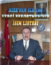 Rizenin Vergi Rekortmenleri Açıklandı