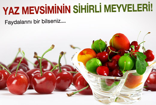 Yaz mevsimi şifalı meyveleri