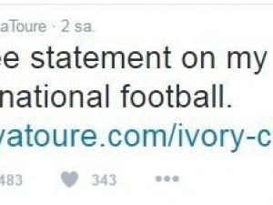 Yaya Toure, Milli Takım Kariyerini Noktaladı