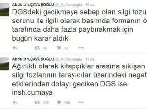Dikey Geçiş Sınavı Sonuçlarının Gecikmesinin Sebebi Silgi Tozu