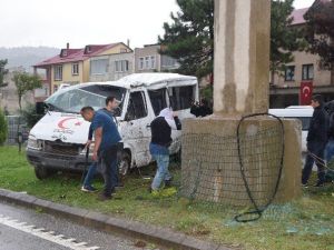 Giresun’da Trafik Kazası: 1 Yaralı