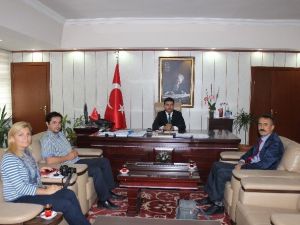 Basın Mensuplarından Kaymakam Vekiline Ziyaret