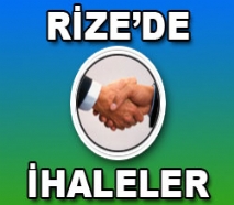 Rize'de Yapılacak İhaleler