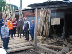 Giresun Ticaret Ve Sanayi Odası Yönetim Kurulu Sel Bölgesinde İncelemelerde Bulundu