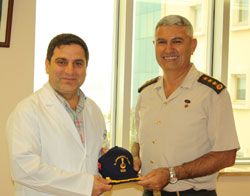 Komutandan Başhekime Veda Ziyareti