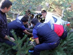 Yoldan Çıkan Otomobil Ormanlık Alana Uçtu: 1 Ölü, 2 Yaralı