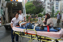 Trabzon'da trafik kazası 12 yaralı