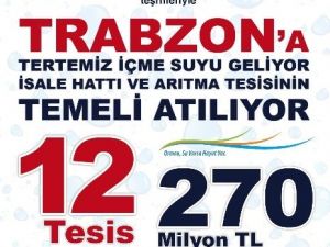 Trabzon’da 270 Milyon Tl’lik Yatırım Bedelli 12 Tesisin Temeli Ve Açılışı Gerçekleştirilecek