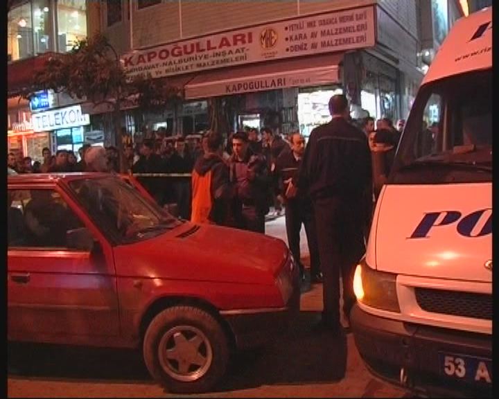 Rize'de silahlı saldırı