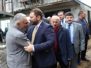 İl Başkanı Avcı Afet Bölgesine Giderek Başsağlığı Diledi