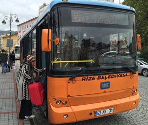 Rize Trabzon Belediye Otobüs Seferleri Başladı