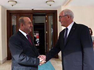 Çavuşoğlu Fransız Mevkidaşı İle Bir Araya Geldi