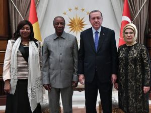 Cumhurbaşkanı Erdoğan Gineli Mevkidaşıyla Görüştü