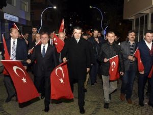 Gümüşhane’de Cumhuriyet Bayramı Fener Alayı Düzenlendi