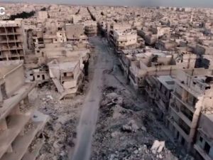 Halep’teki Yıkım Havadan Görüntülendi