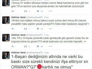 Gökhan Saral’dan Fikret Orman’a Tepki