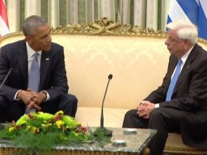 Obama, Yunan Cumhurbaşkanı İle Görüştü