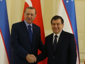 Cumhurbaşkanı Erdoğan Özbekistan Başbakanı İle Görüştü
