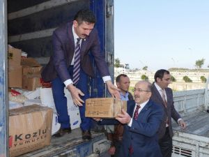 Trabzon’dan Suriyeli Mülteciler İçin Yardım Tır’ları Yola Çıktı