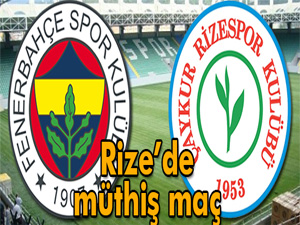 Çaykur Rizespor-Fenerbahçe Maçından Notlar