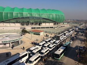 Beşiktaş Maçına 40 Araçla Çıkarma