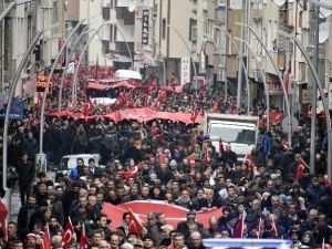 Gümüşhane’de Binlerce Kişi Terörü Lanetledi