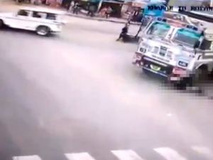 Yaşlı Adam Kamyonun Altında Kaldı